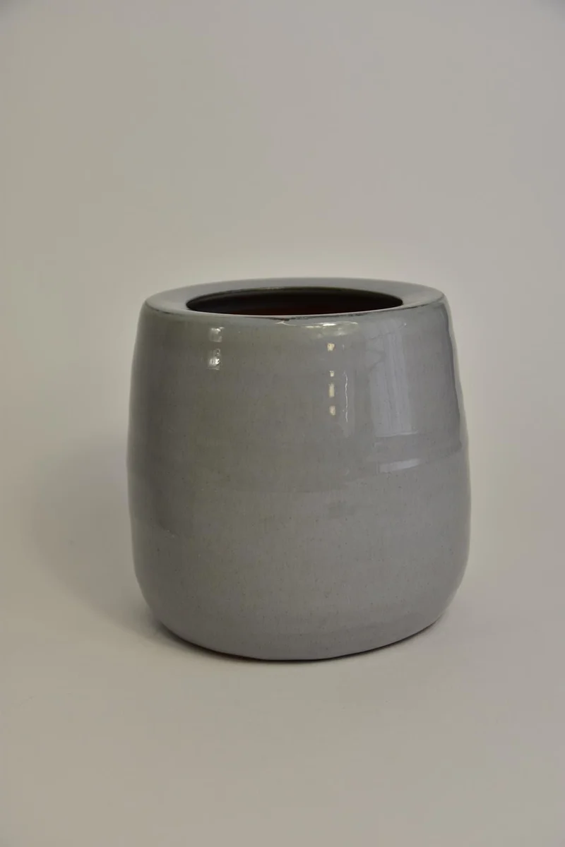 Luxe Bloempot AGNESINA Grijs – D15 H15 cm