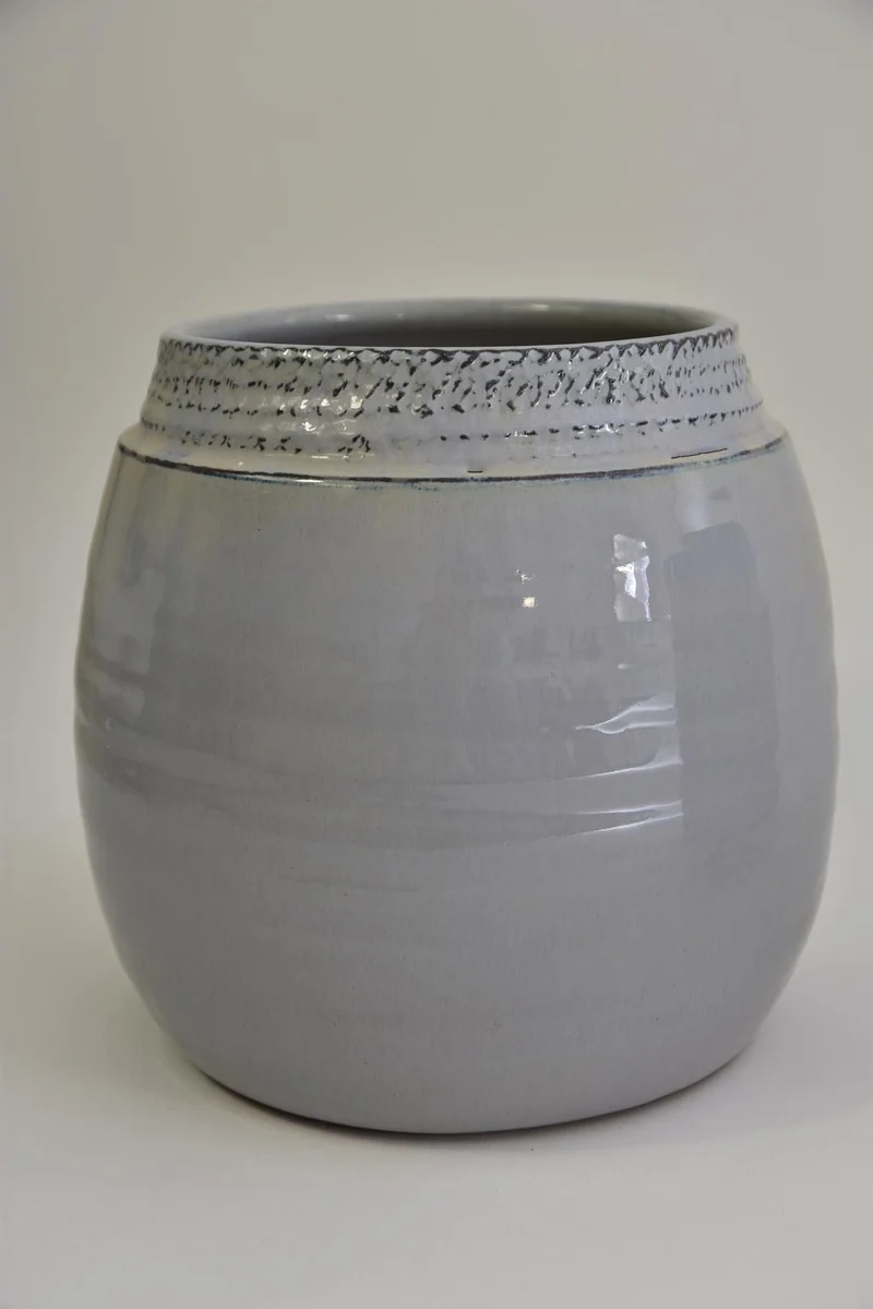 Luxe Bloempot AGNESCA Grijs – D25 H25 cm