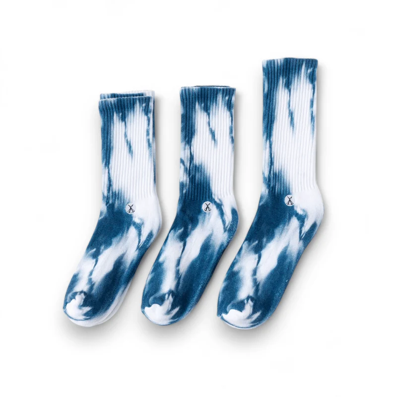 Classic Socks - Tie Dye Dark Clouds