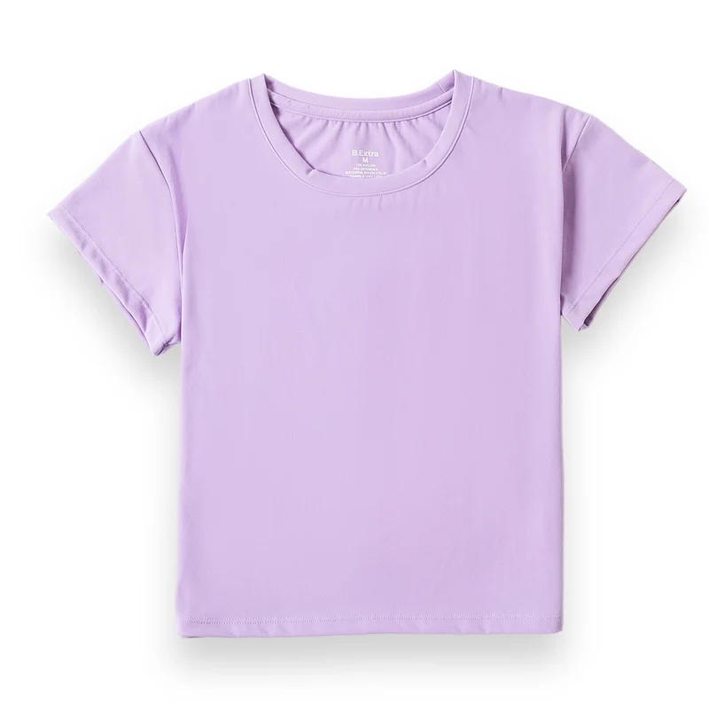 Noa Cropped Tee - Frosted Orchid