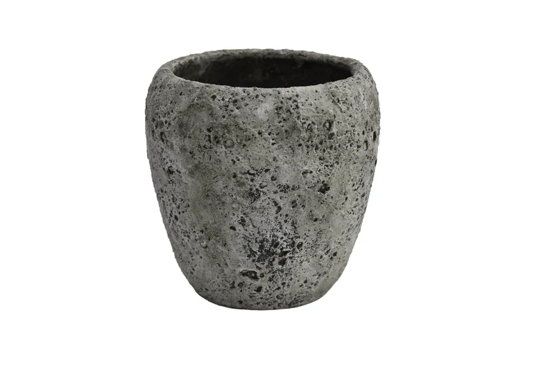 Luxe Bloempot AGATA Steengrijs – D19 H19 cm