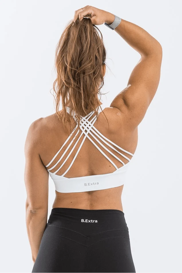 Valerie Sports Bra - White