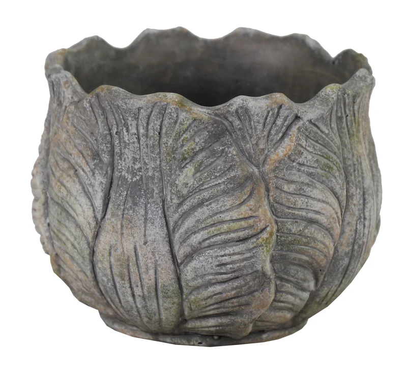 Luxe Bloempot LEAF Groen - D11 H8 cm