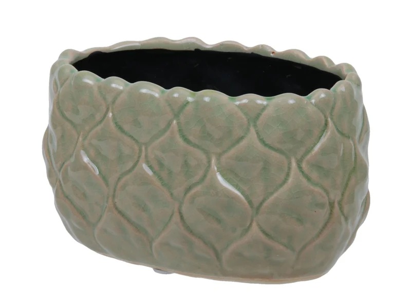 Luxe Bloempot FLOWERPOT Groen – ø 20x10 cm