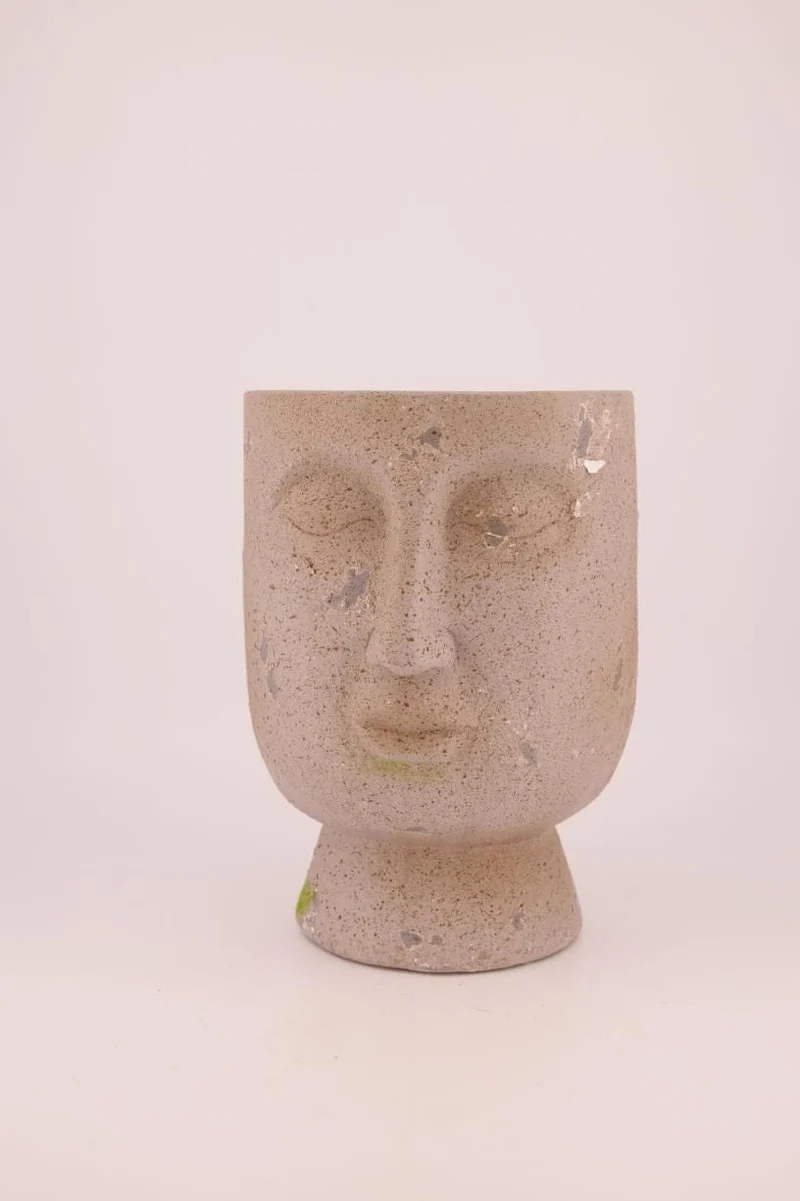 Luxe Bloempot CINZIA Grijs - 26x24x32 cm