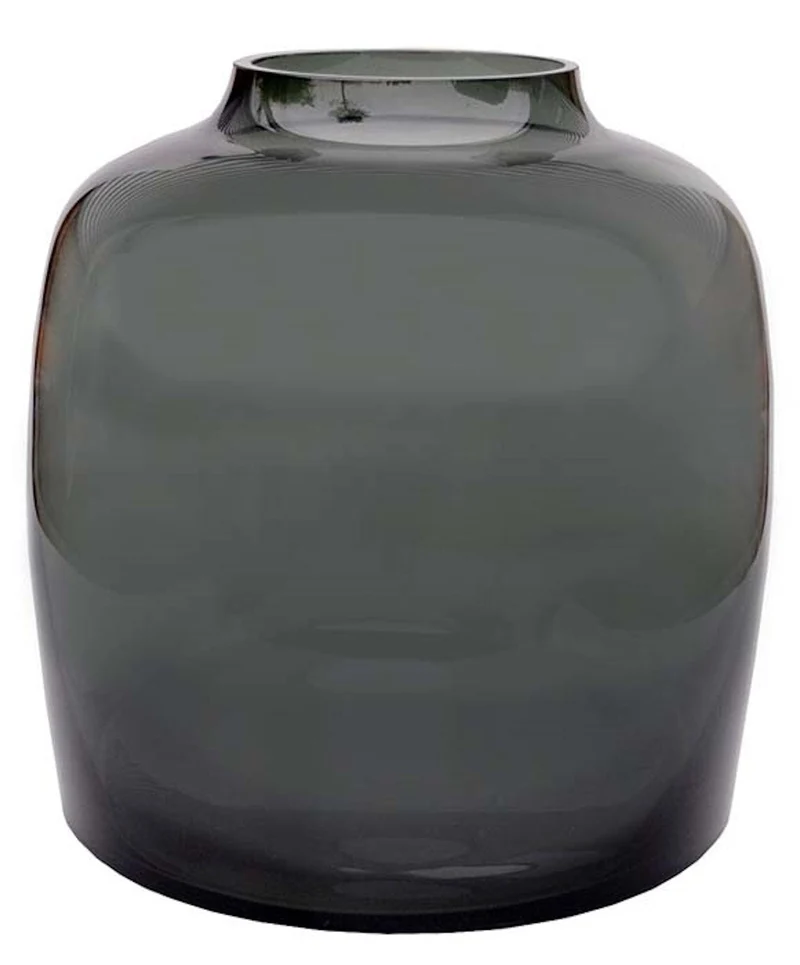 Luxe Vaas BARTICA Grijs L – ø32,5 x H30 cm