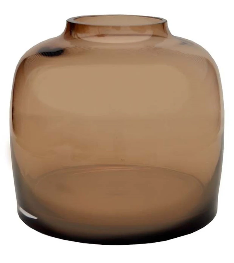 Luxe Vaas BARTICA Taupe S – ø21 x H29 cm