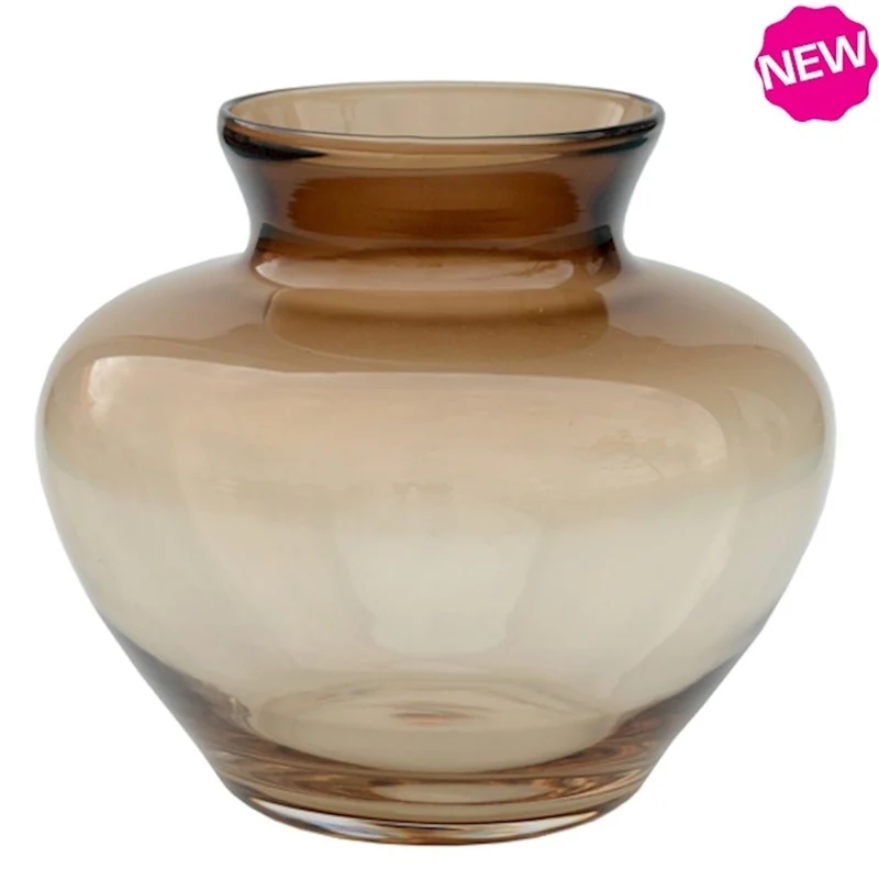 Luxe Vaas PROET Taupe – ø20 x H18 cm