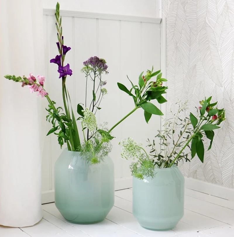 Luxe Vaas SILL Blauw/Grijs – S ø20 x H24 cm
