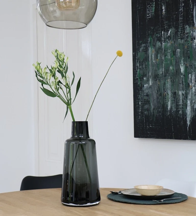 Luxe Vaas JANA Grijs – ø19 x H40 cm
