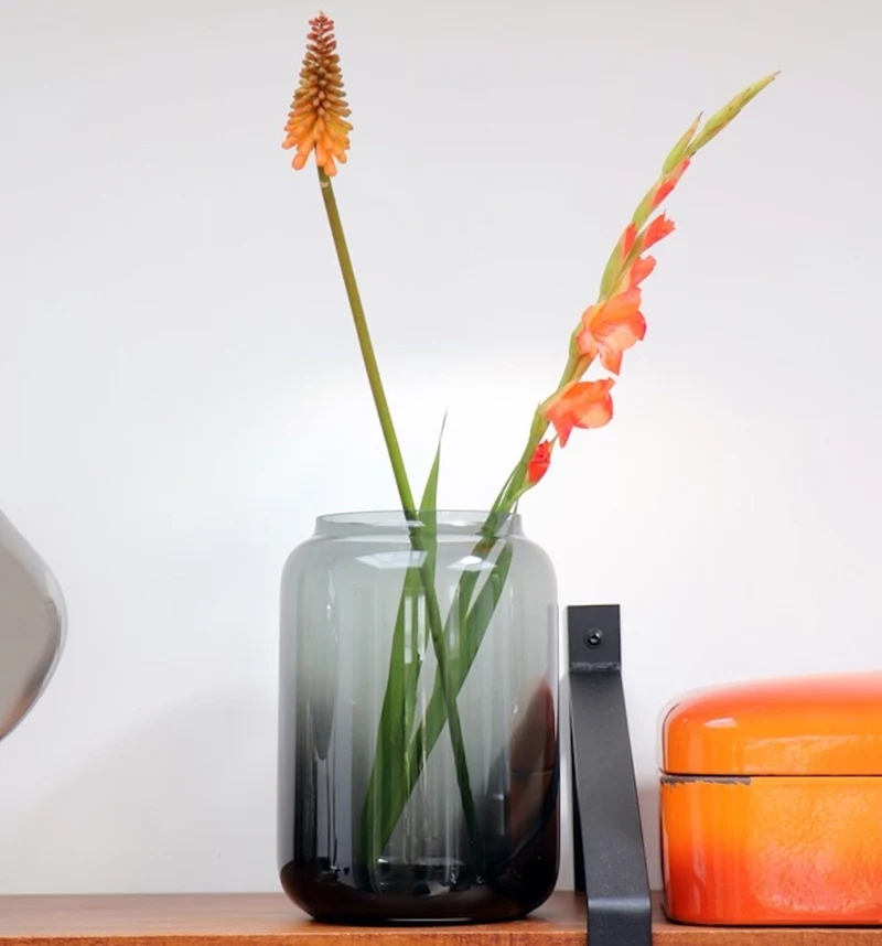 Luxe Vaas WOLGA Grijs – M ø19 x H27 cm