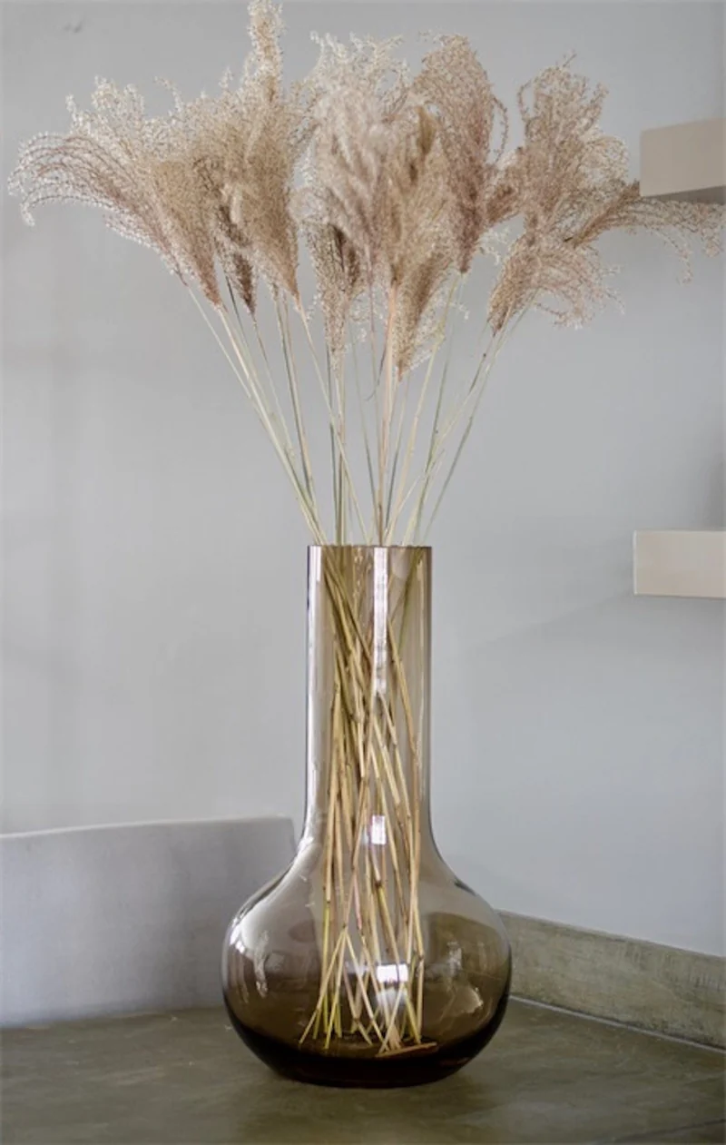 Luxe Vaas SEIM Big Taupe – ø28 x H50 cm