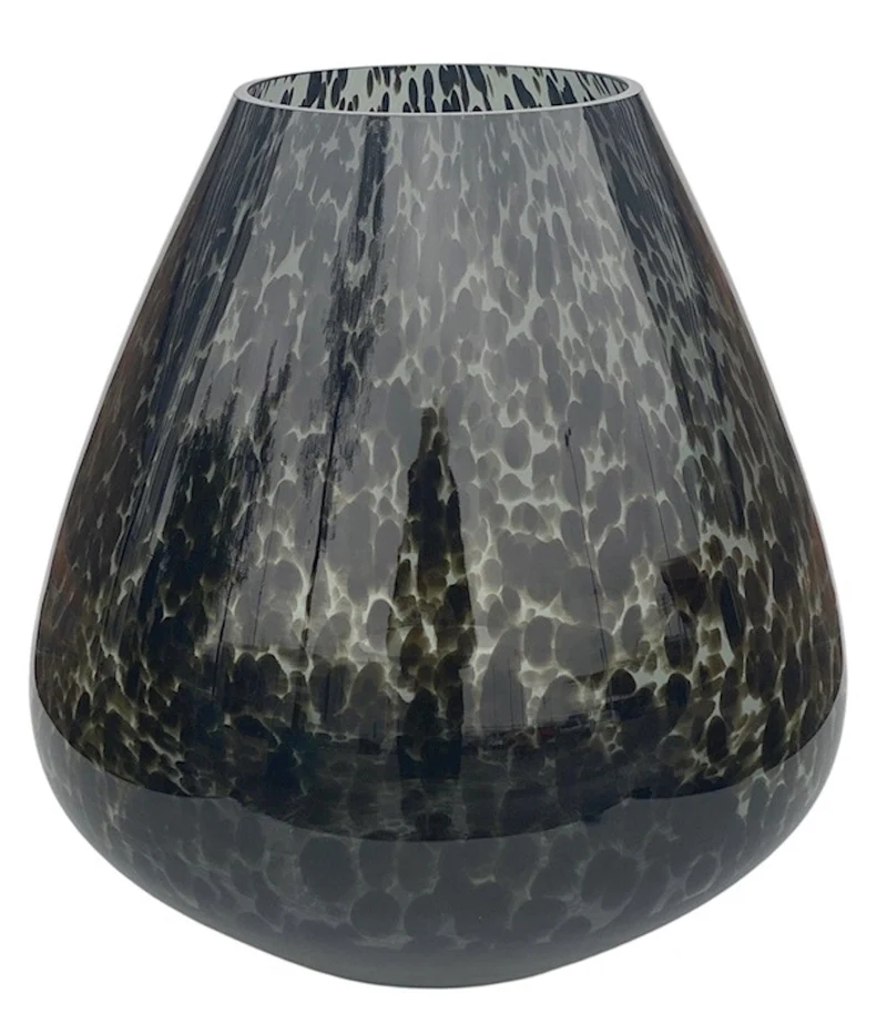 Luxe Vaas CHEETAH Grijs – L Ø32 x H33 cm