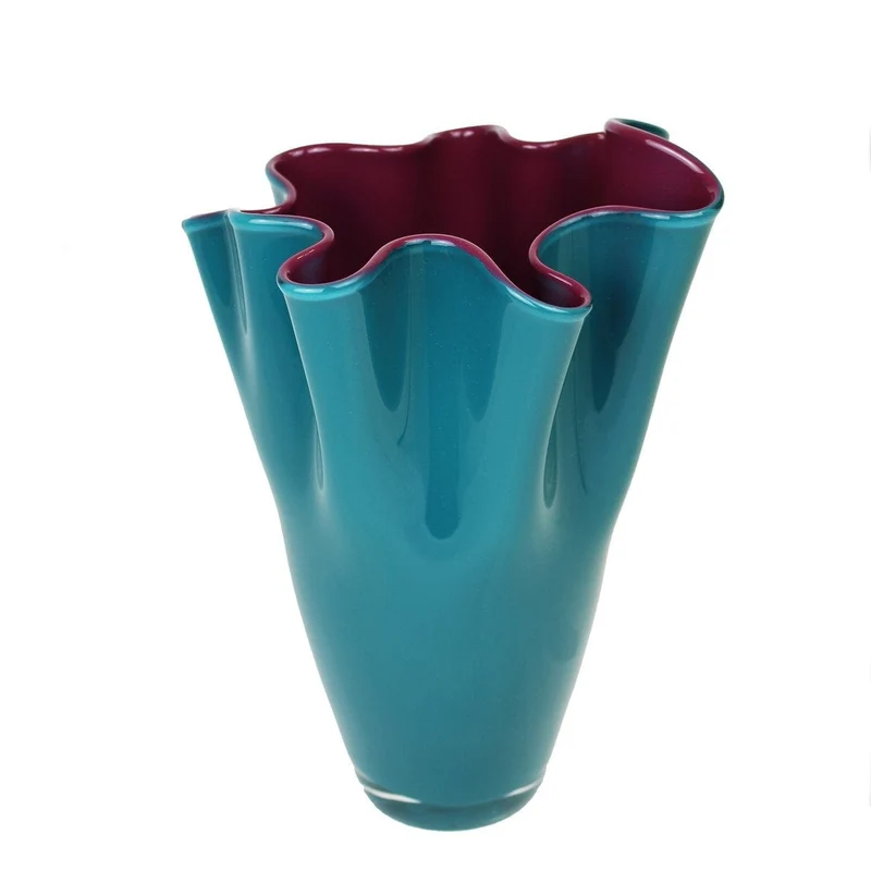 Luxe Vaas LEO Turquoise Paars – D21 x H30 cm