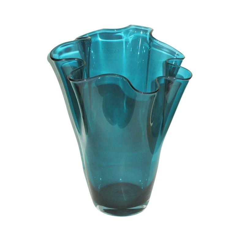 Luxe Vaas LEO Blauw – ø21 x 21 x 30 cm