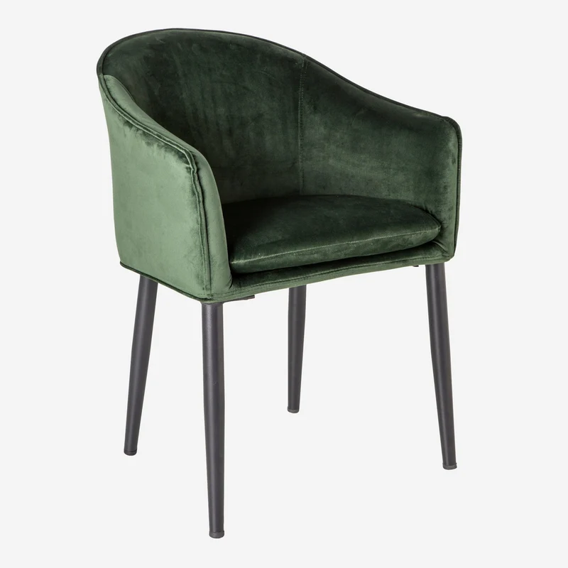 Luxe Eetkamerstoel Camilla - Groen