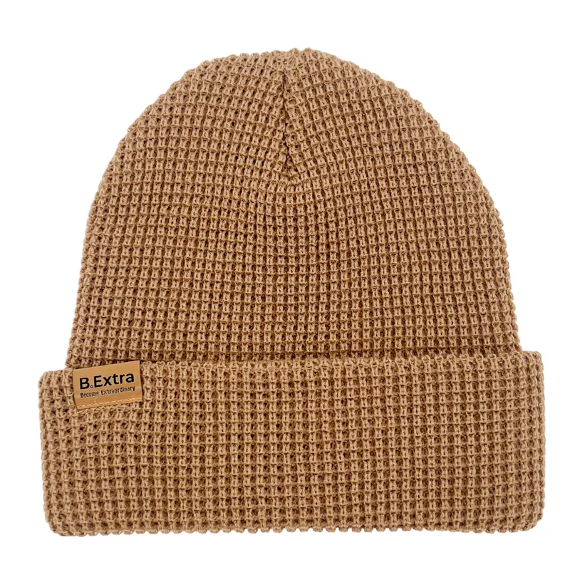 Waffle Beanie - Latte