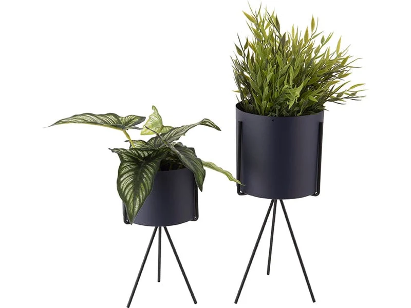 Luxe Bloempot CRUTCH Blauw - 12.5 x 29.5 cm