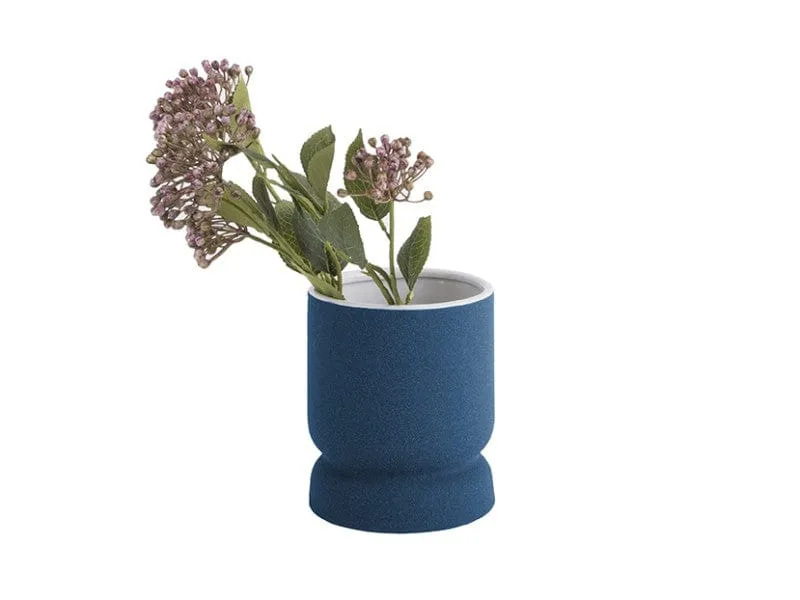 Luxe Vaas CUP Blauw – ø 14 x 16.5 cm