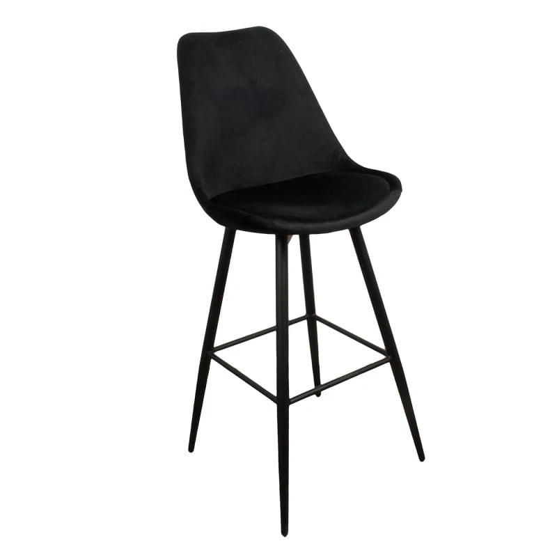 Luxe Barkruk LEAVE BAR Zwart - 51x58x117 cm