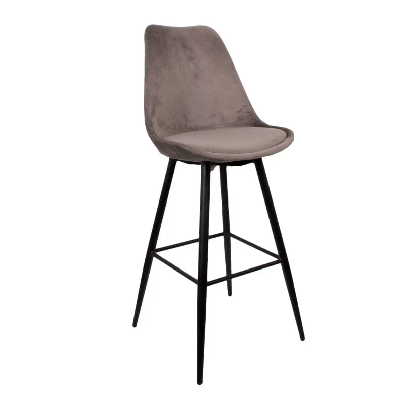 Luxe Barkruk LEAVE Donker Grijs – 51x58x117 cm