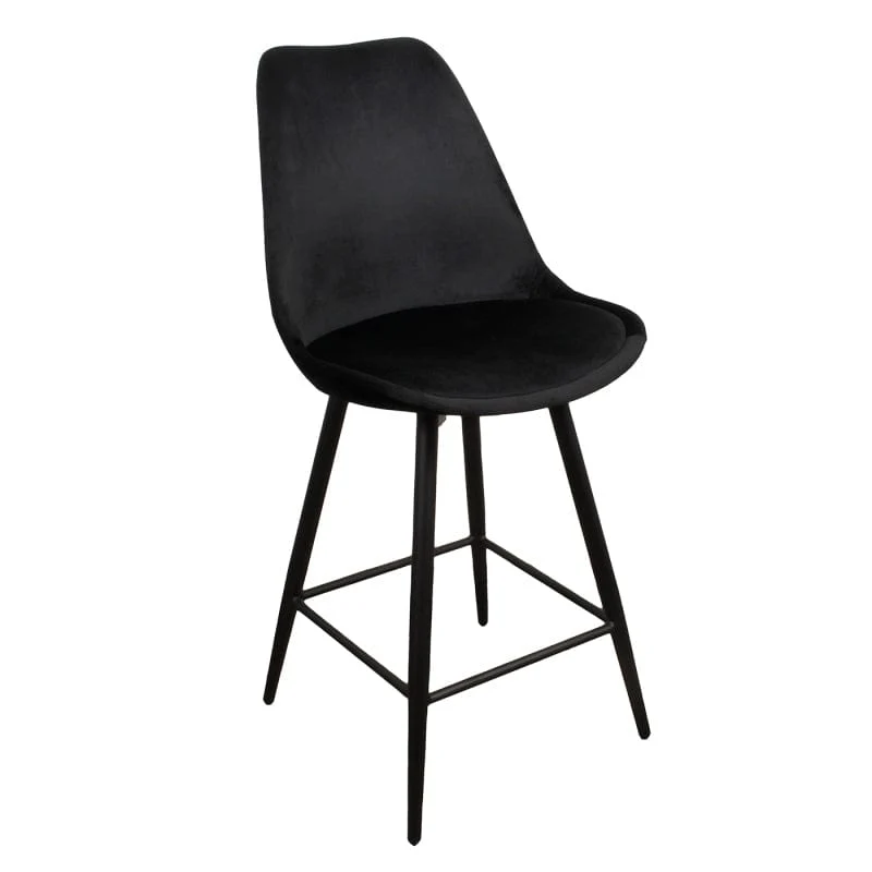 Luxe Barkruk LEAVE ME Zwart – 104 x 54,5 x 47 cm