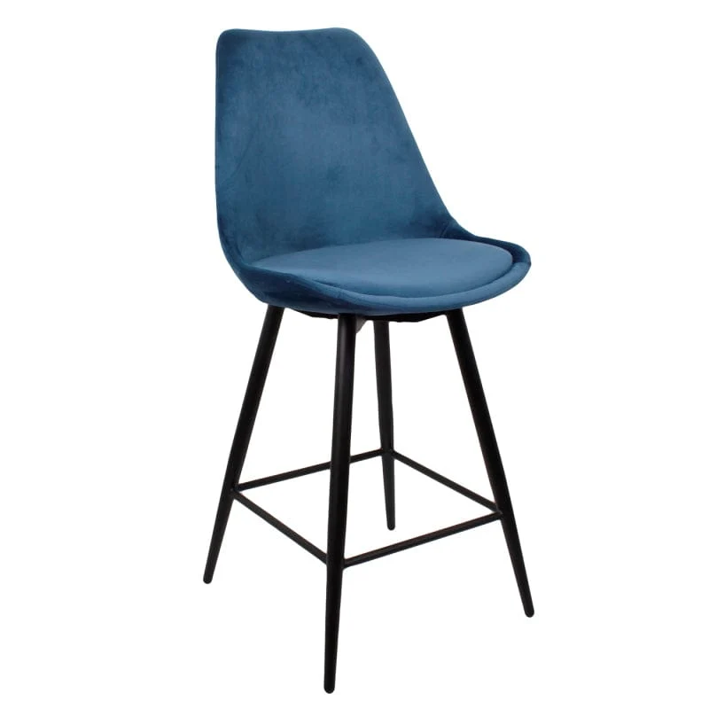 Luxe Barkruk LEAVE ME Blauw – 104 x 54,5 x 47 cm