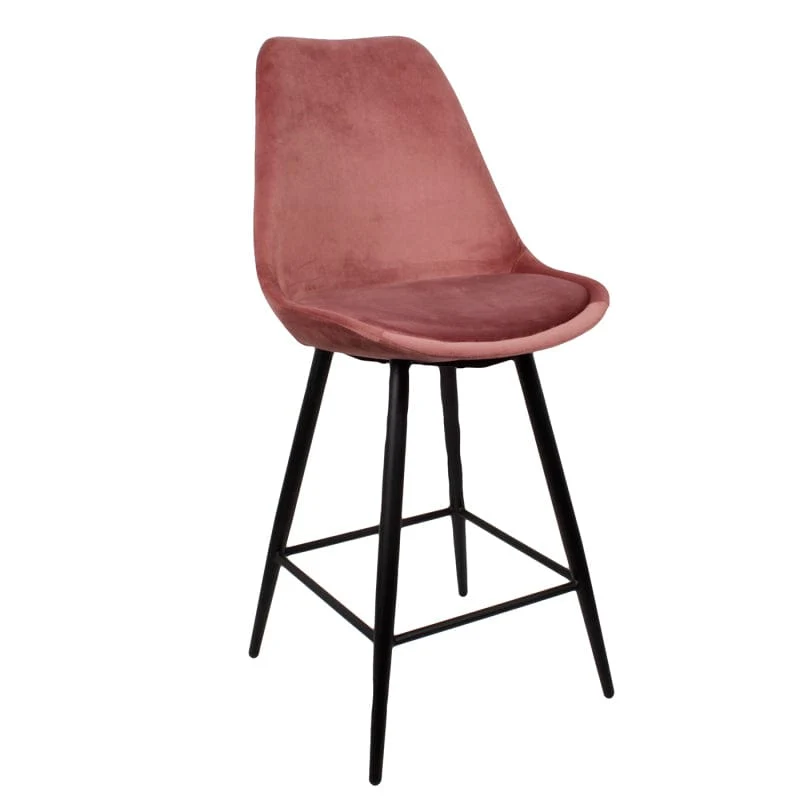 Luxe Barkruk LEAVE ME Roze – 104 x 54,5 x 47 cm