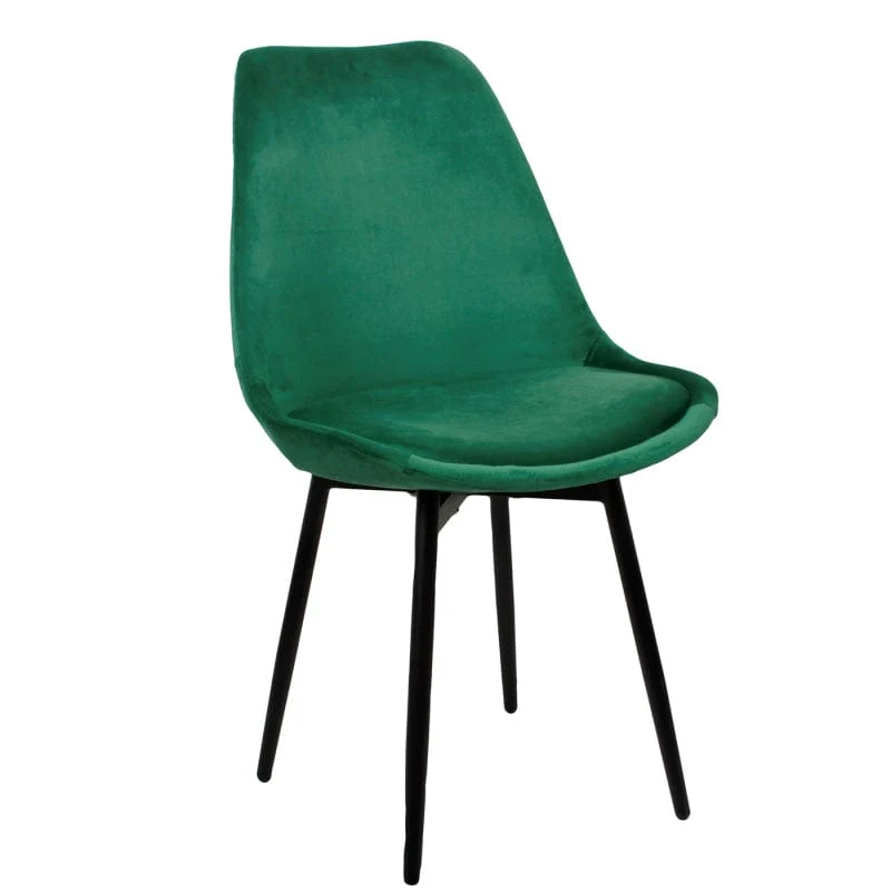 Luxe Eetkamerstoel LEAF Groen – ø 47x52.5x87 cm