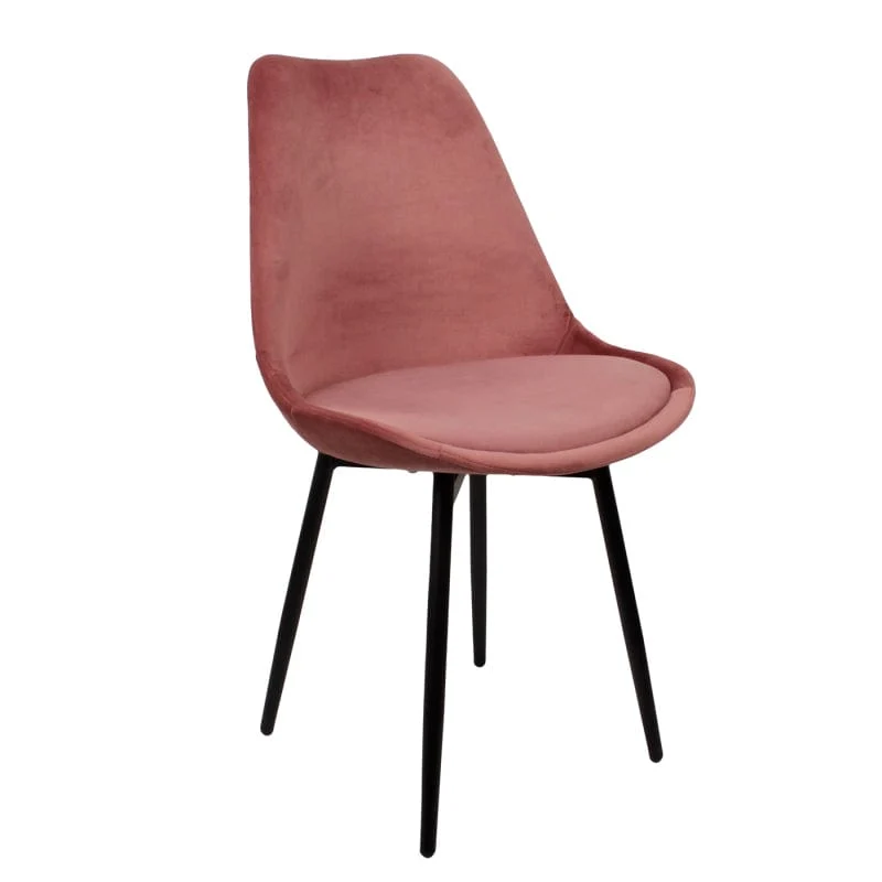 Luxe Eetkamerstoel LEAF Roze – ø 47x52.5x87 cm