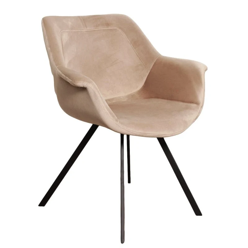 Luxe Eetkamerstoel RAY ARM Wit – ø 69x67x81 cm