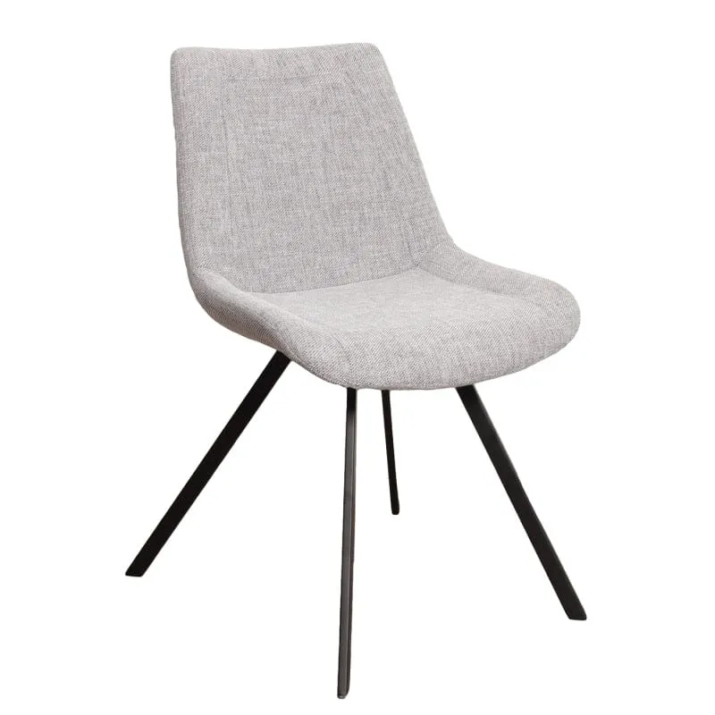 Luxe Eetkamerstoel RAY Grijs – ø 48x59x83 cm