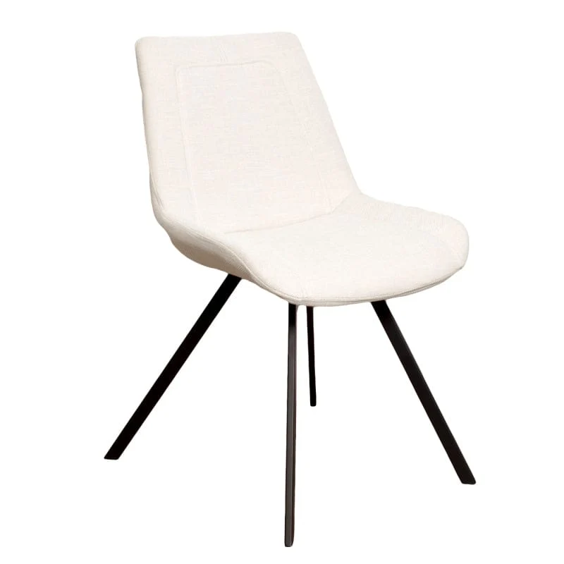 Luxe Eetkamerstoel RAY Wit – ø 48x59x83 cm