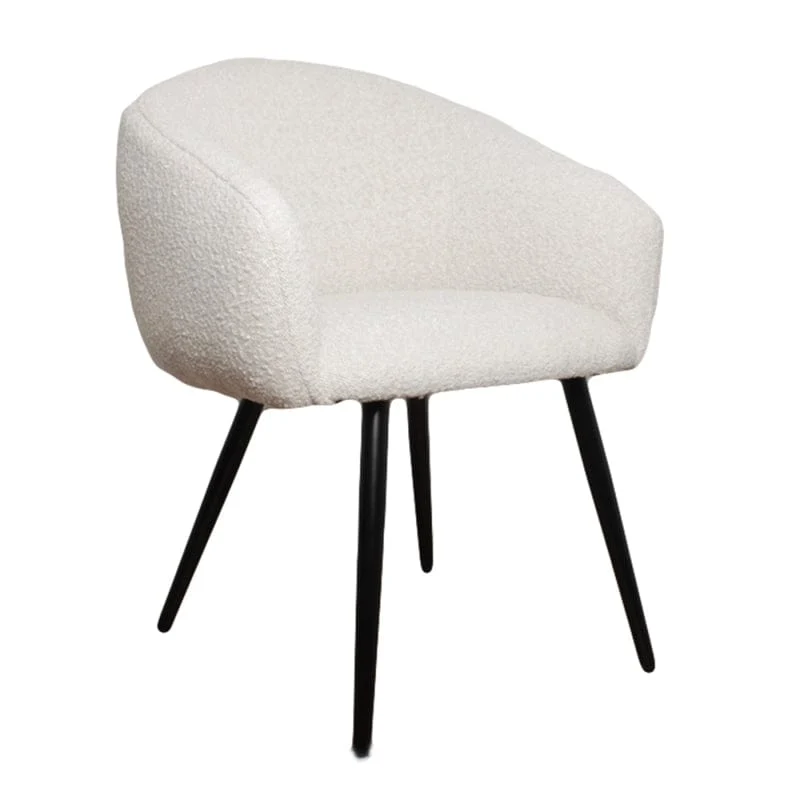 Luxe Eetkamerstoel BUBBLE Wit – ø 64x64x81 cm