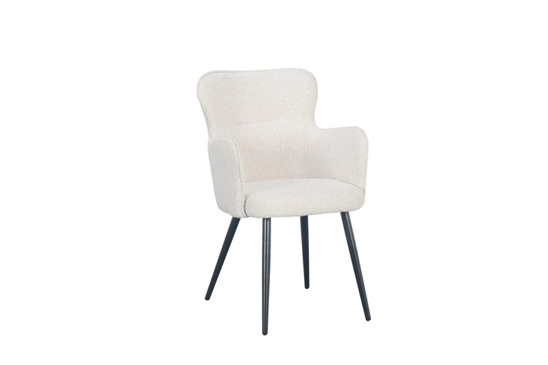 Luxe Eetkamerstoel WING Wit – ø 58x61x87 cm