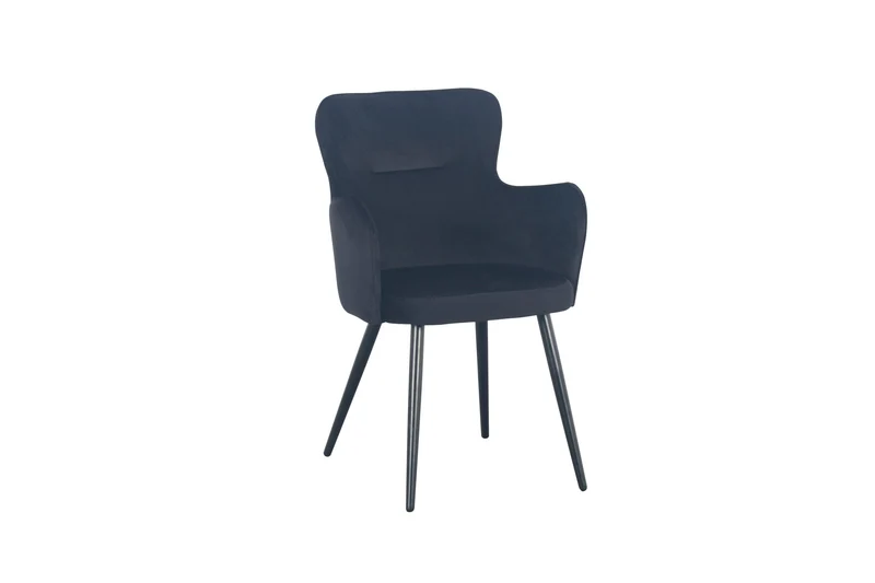 Luxe Eetkamerstoel WING Zwart – ø 58x61x87 cm