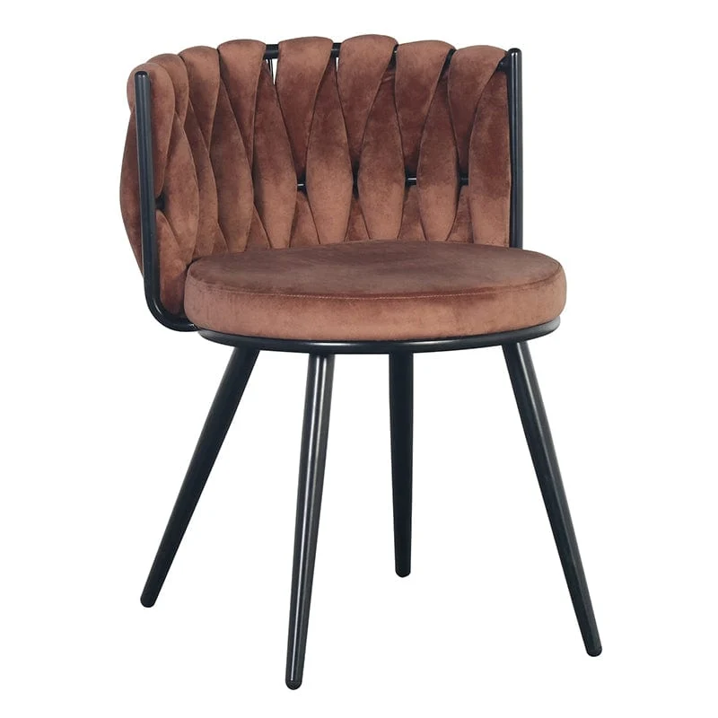Luxe Eetkamerstoel MOON Koper – ø 53x56x70 cm