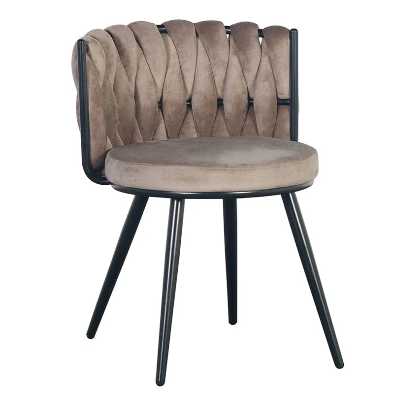 Luxe Eetkamerstoel MOON Wit – ø 53x56x70 cm
