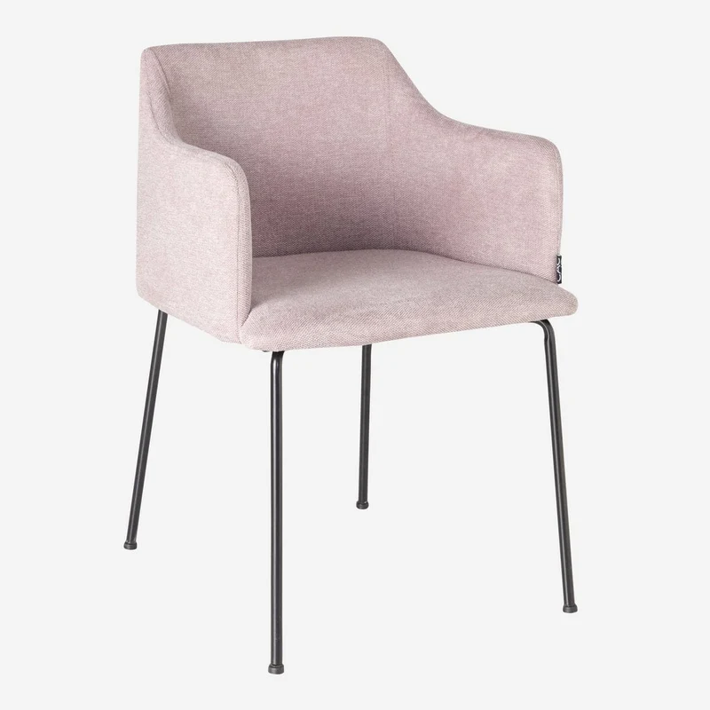 Luxe Eetkamerstoel DAME Roze – ø 53x52.5x76 cm