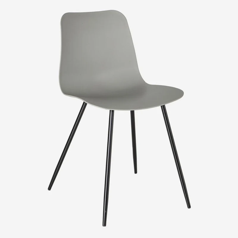 Luxe Eetkamerstoel FRANK Grijs – ø 54x44,5x81 cm