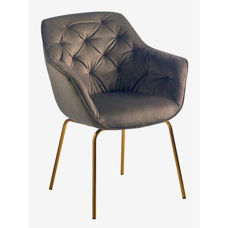 Luxe Eetkamerstoel HEDY Champagne – ø 57x62x84 cm