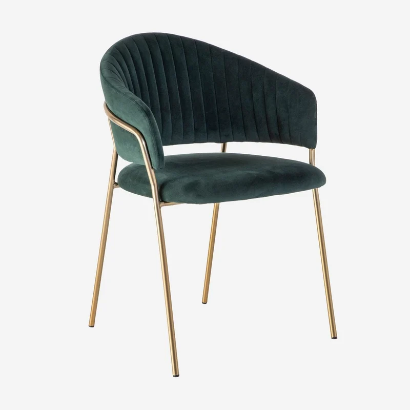 Luxe Eetkamerstoel SILLA Groen – ø 58x60x83 cm