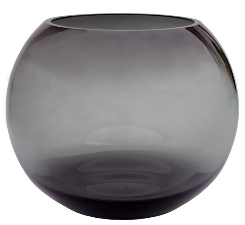 Luxe Waxinelichthouder CHIARA Grijs - Ø25 x H20,5 cm