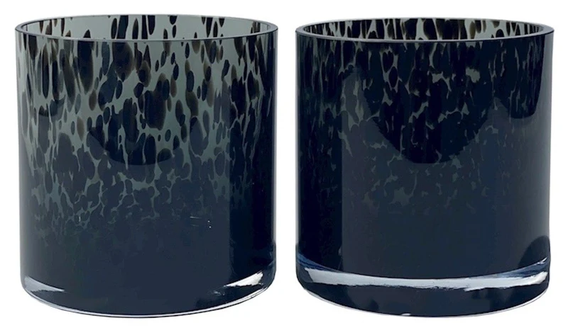 Luxe Waxinelichthouder CARINA Grijs - D12 cm