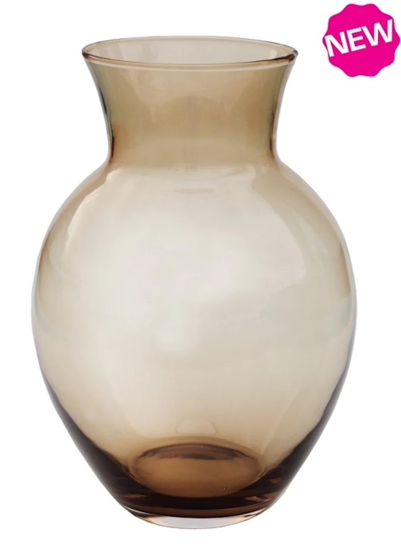 Luxe Vaas MARNE Taupe – ø20 x H26 cm