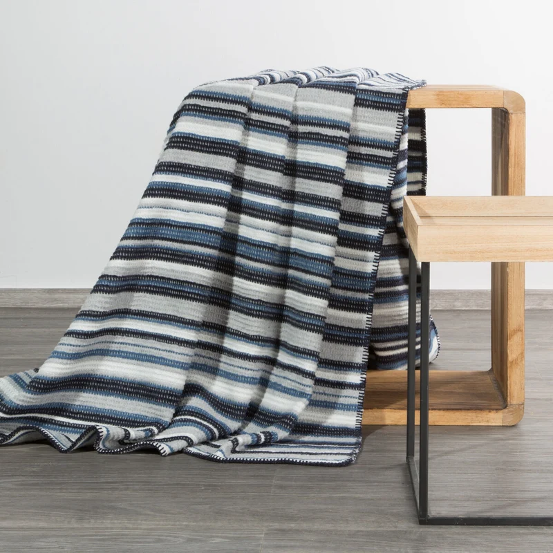 Luxe Plaid AMBER/1 Blauw /Wit