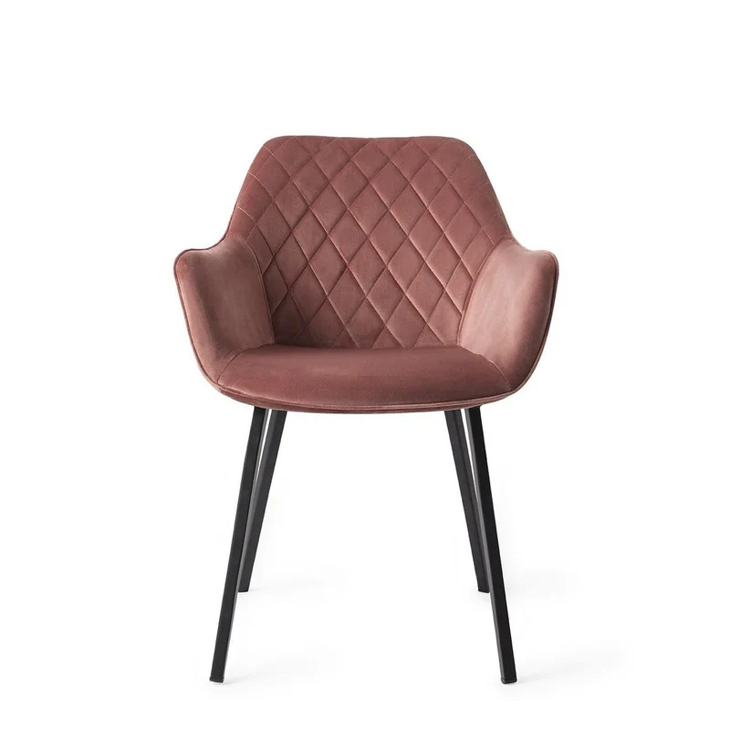 Eetkamerstoel LONDON Velvet - Pink