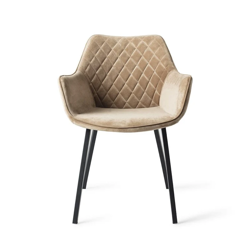 Eetkamerstoel LONDON Velvet - Beige