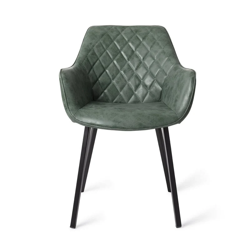 Eetkamerstoel LONDON Vegan Leer - Emerald Green