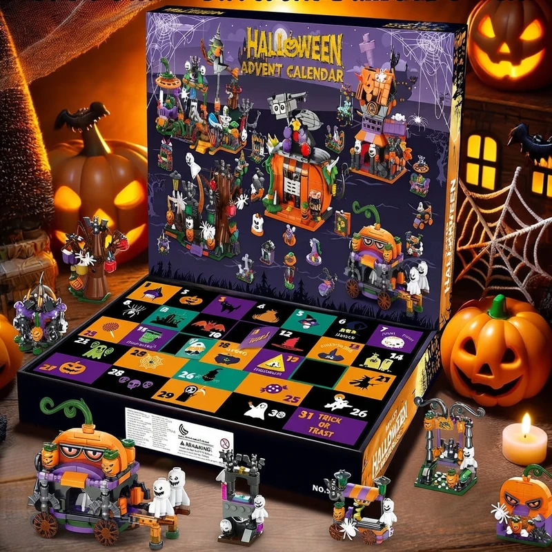 Bouwsteenkalender – 31 ministructuren achter 24 deurtjes met vijf minifiguren